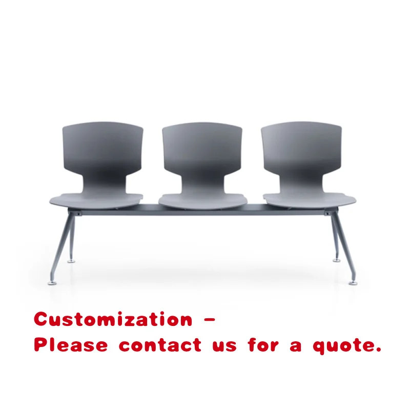 custom.Modern 3-Seater Office Waiting Chair Mall School Hospital Bank Hotel & Gym Use Plastic Material on Sale