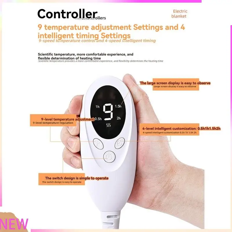 B15C Intelligent Heat Control Body Waist Heating Pad With 9-Level Temperature Control Multifunctional Electric Heating Pad EU Pl