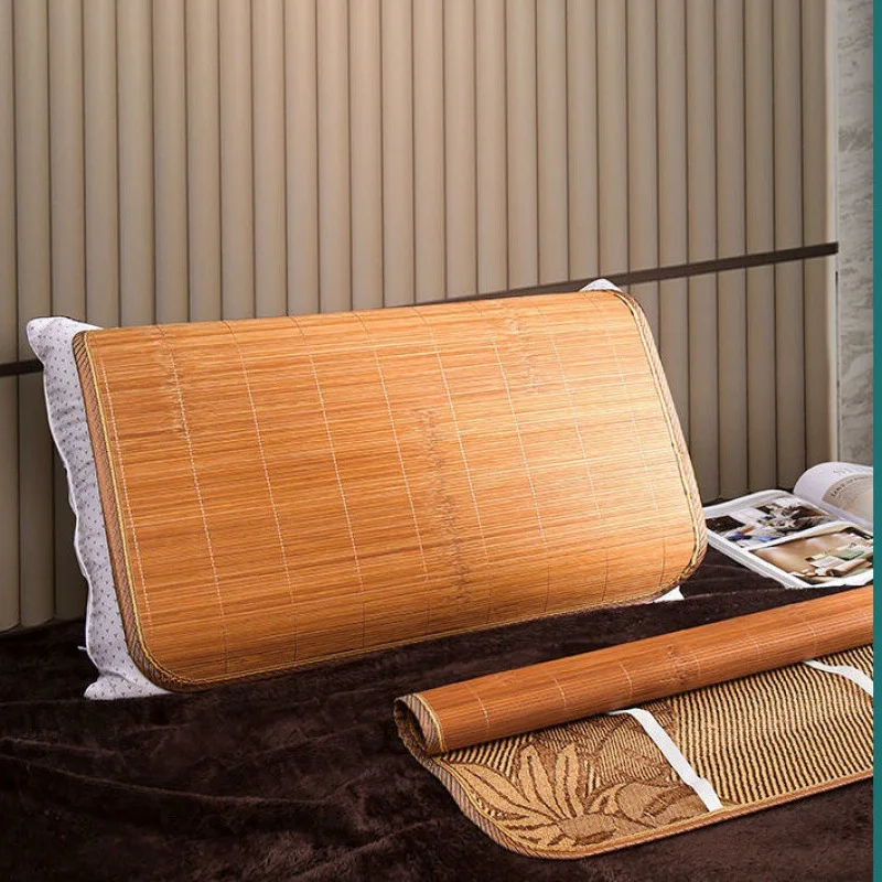 Smooth Ice Silk Bamboo Pillowcase 40x60cm Summer Cooling Mat Breathable Hypoallergenic Durable Bedding Accessories