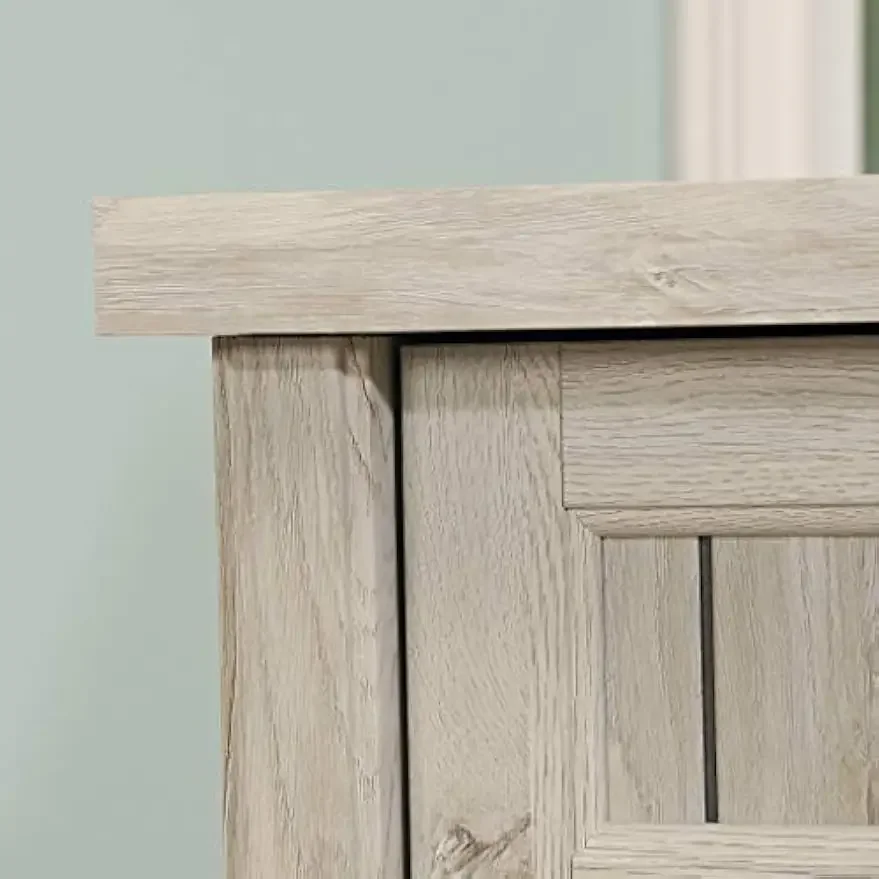 Costa L-Shaped Desk, Chalked Chestnut finish