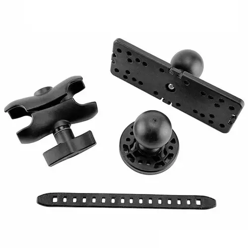 Imagen 2 del producto Soporte de buscador de peces para barco marino, Base de sonda de profundidad de 360 grados, soporte transductor Universal, montaje de buscador de peces, placa GPS