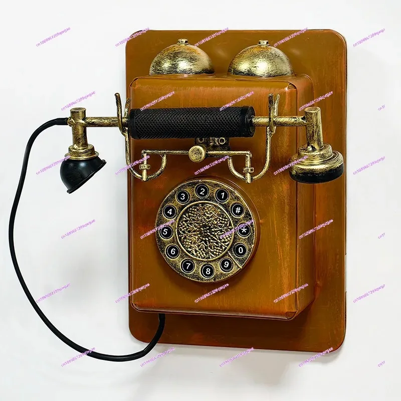 Vintage old-fashioned wall-mounted telephone model clothing store bar window ornament wall ornament photography props