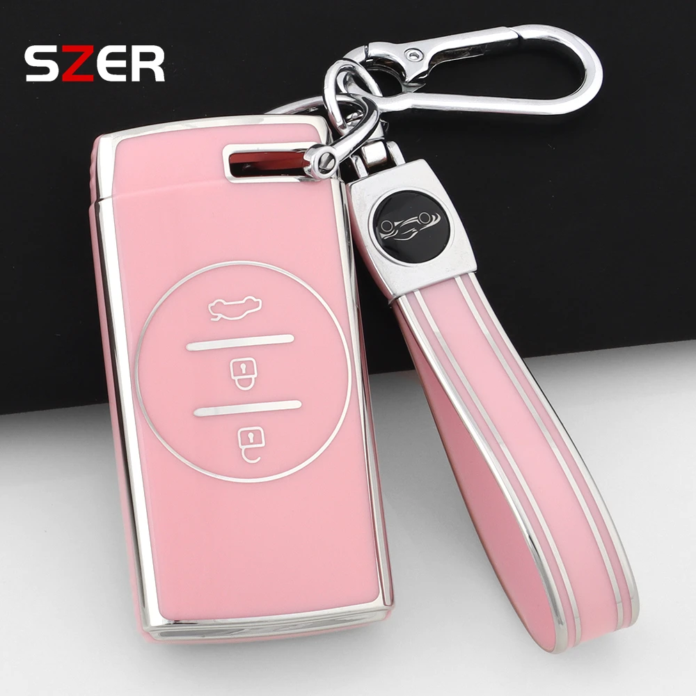 Pink Tpu Car Key Ca… - image