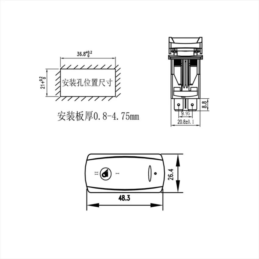 FOR Caterpillar Cat Excavator Engineering Vehicle Parts 300-4996 after working light switch
