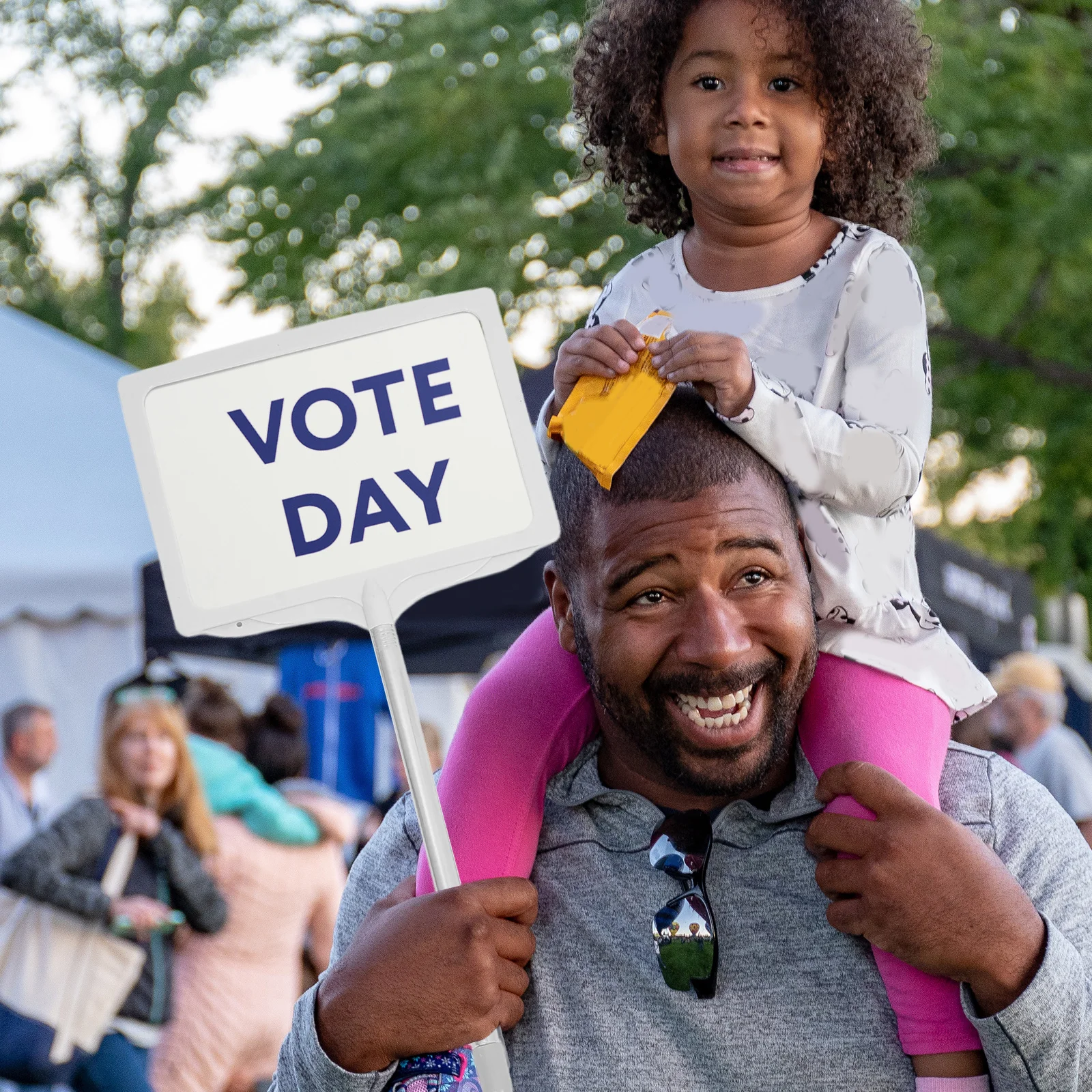 

Stainless Steel Handheld Sign Holder Portable Display Stand for Sports Events Traffic Signs
