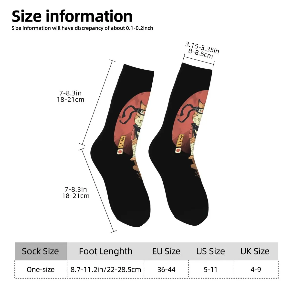 Warrior Animal Socks Printed Men's Stockings Polyester