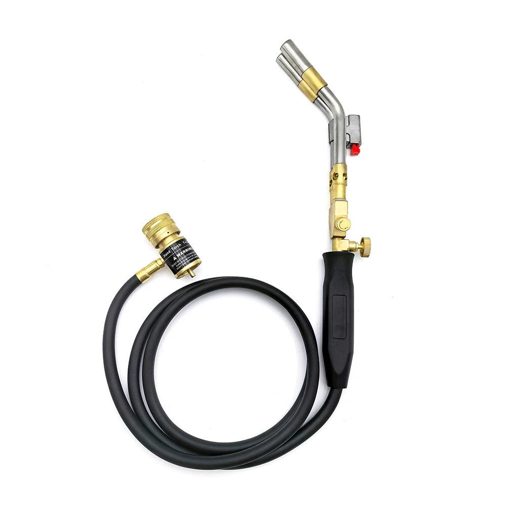 Double Flame MAPP Gas Torch 3600℉ Propane Welding Gun With Electronic Ignition Air Conditioner Copper Tube Welding Torches