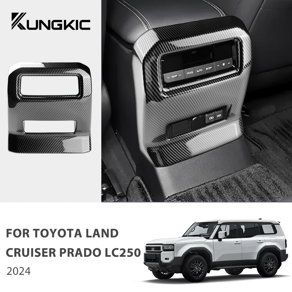 For Toyota Land Cruiser 250 2024 1958 Prado LC250 Armrest Box after Air Vent Protective Cover,Interior Upgraded Accessories