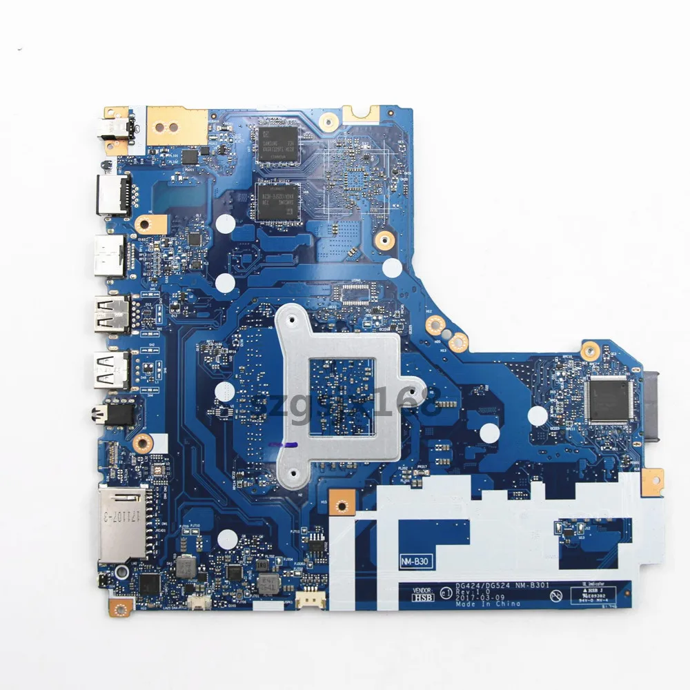 For Lenovo Ieadpad 320-14IAP Laptop Motherboard DG424 DG524 NM-B301 CPU N3350 N3450 N4200,GPU R17 V2G  DDR3 100%TEST