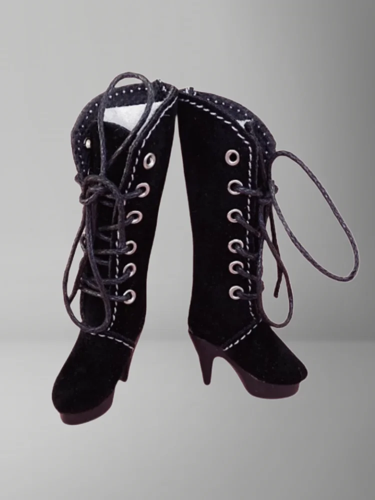Tilda 2.5cm Mini Doll Boots for Blythe Dolls Toy,Cute High Heel Shoes for Azone Obitsu Licca Accessory for OB22 Toy Dolls Gift