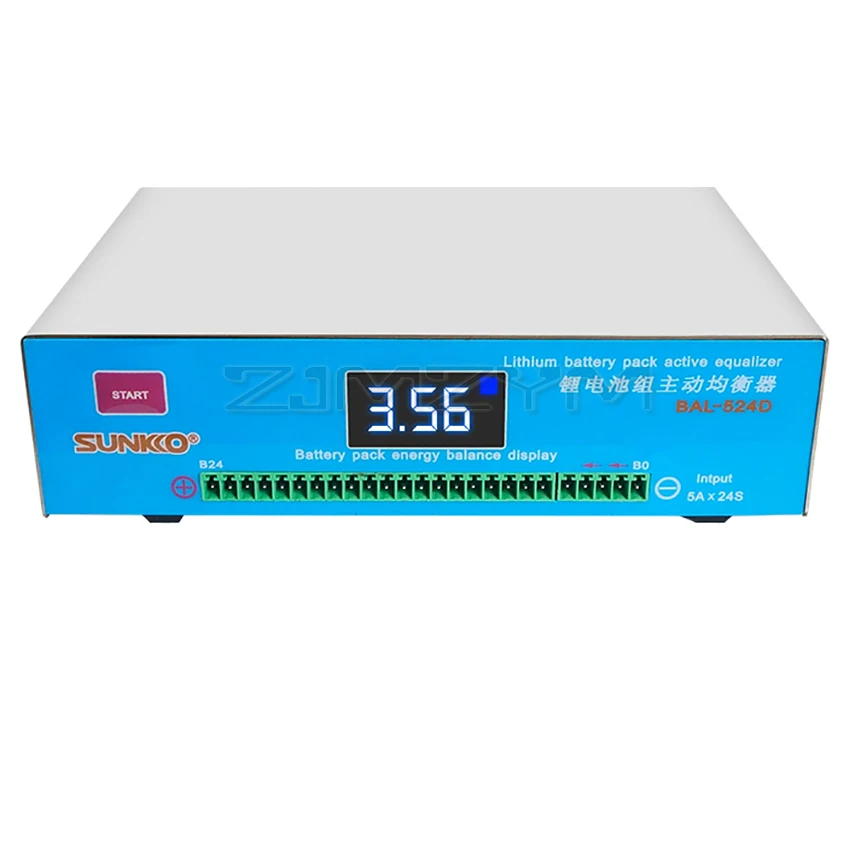 Batteria al litio SUNKKO 524D 5A equalizzatore attivo ad alta corrente capacità di riparazione della batteria tensione di bilanciamento della pressione differenziale
