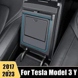 Per Tesla Model 3 Y 2017 2018 2019 2020 2021 2022 2023 Car Center Console Organizer Box bracciolo scatola di immagazzinaggio nascosta contenitore