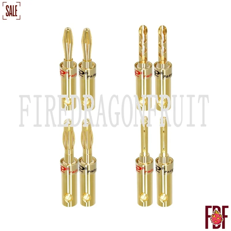 

Pyle Banana Plug 24K Gold Plated Pure Copper 4MM Speaker Connector Solderless Audio Cable