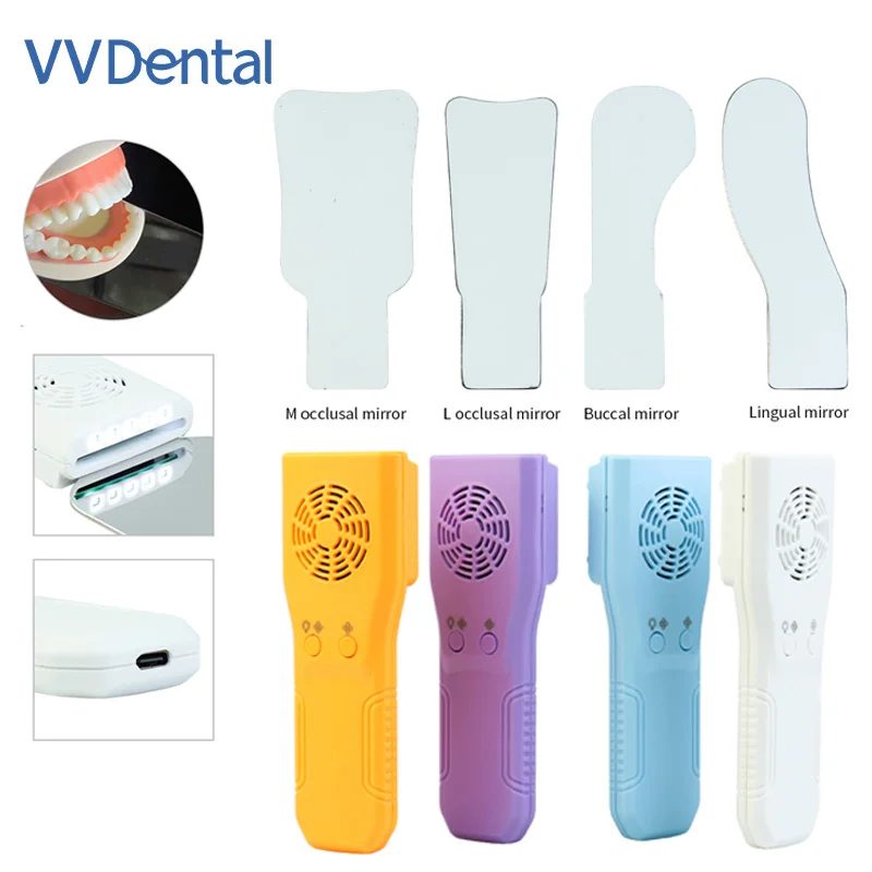 VVDental Automatic Anti-fog Mirror for Oral Photography Reflector Defog Mirror Orthodontic Buccal Occlusal Lingual Dental Tools