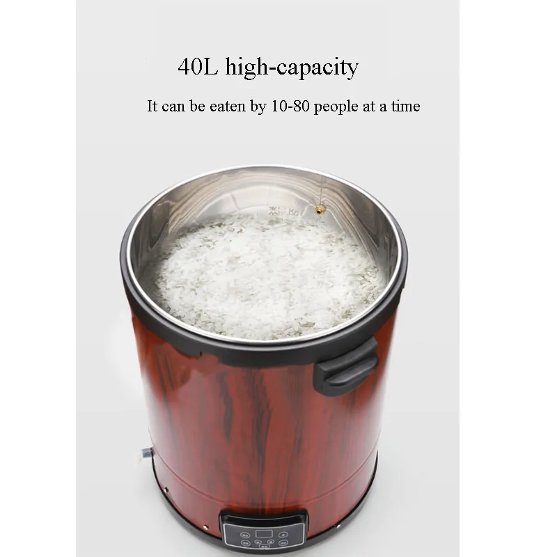 インテリジェント電気炊飯器,40l,大容量,木製樽,調理器具,80人用