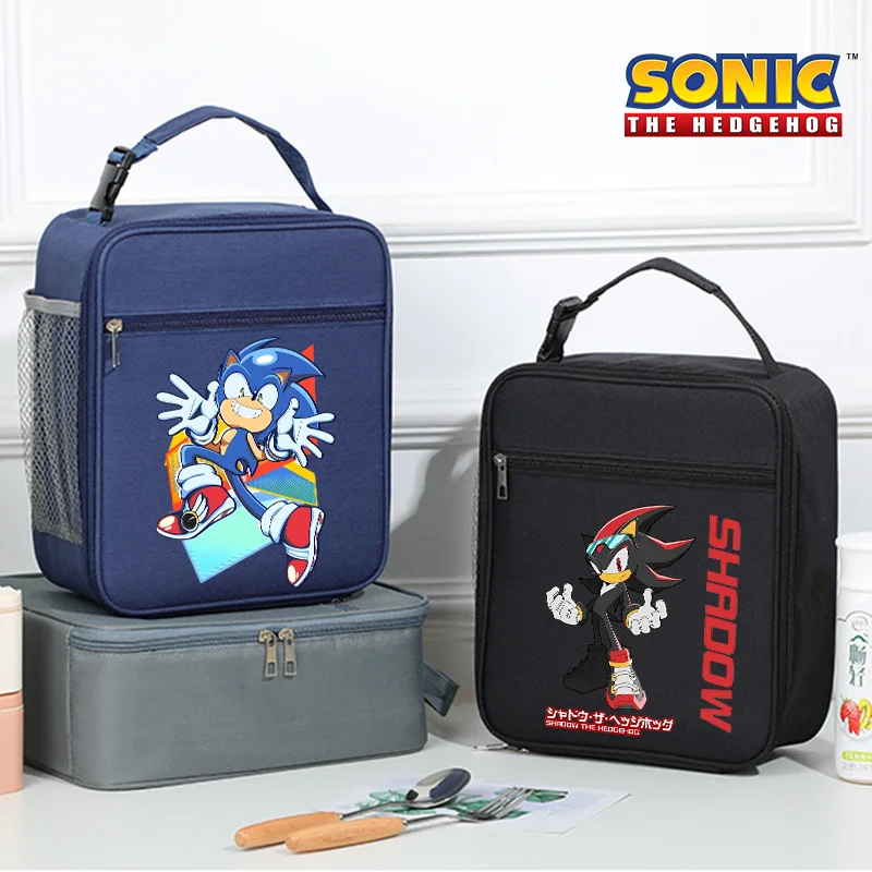 Sonics Lunch Bag Cationic Series Waterproof Portable Insulated Lunch Box Drink Rice Bento Packet Thickened Ice Pouch Kids Gift