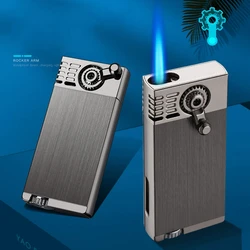 New Windproof Turbo Torch High-flame Butane Gas Lighter Outdoor Kitchen Portable BBQ Camping Baking Cigar Lighter Men's Gifts
