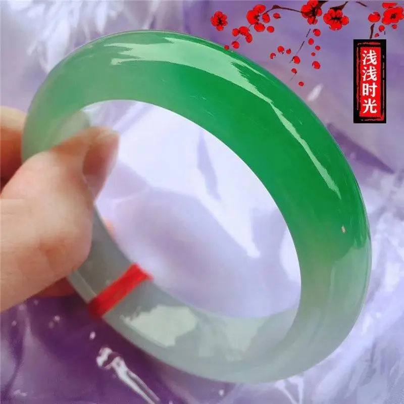 Ice-type white background with, jade, light green