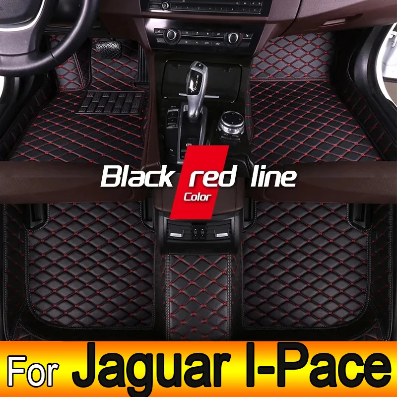 Car Floor Mats For Jaguar I-Pace IPACE I PACE 2018~2022 Carpet Leather Mat Anti Dirty Pad Cubre Pisos Para Autos Car Accessories