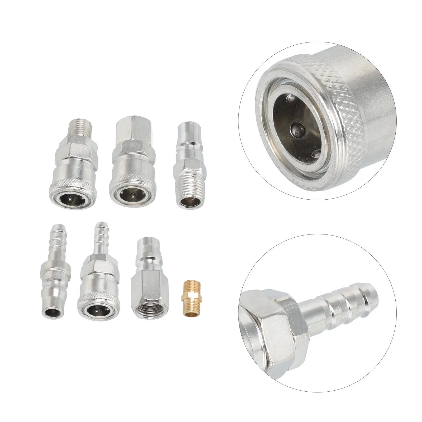 

25Pcs Compact Self-Locking Air Hose Connectors Strong Pressure Resistant Pneumatic Quick Connectors Multi-Purpose Tube Fittings