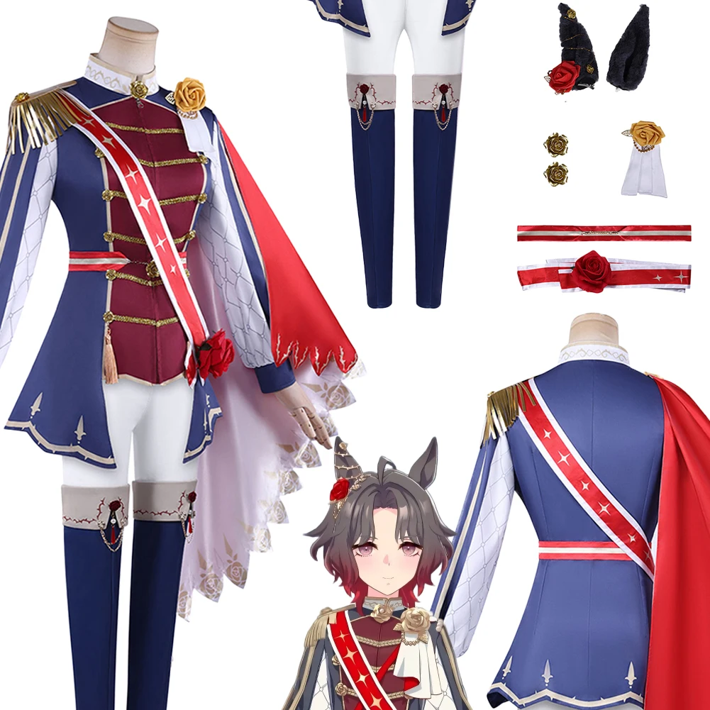 Fantasia Anime Game Pretty Derby Rose Kingdom Cosplay Clothing Anime Women Disfraz Costume Female Halloween Carnival Party Cloth