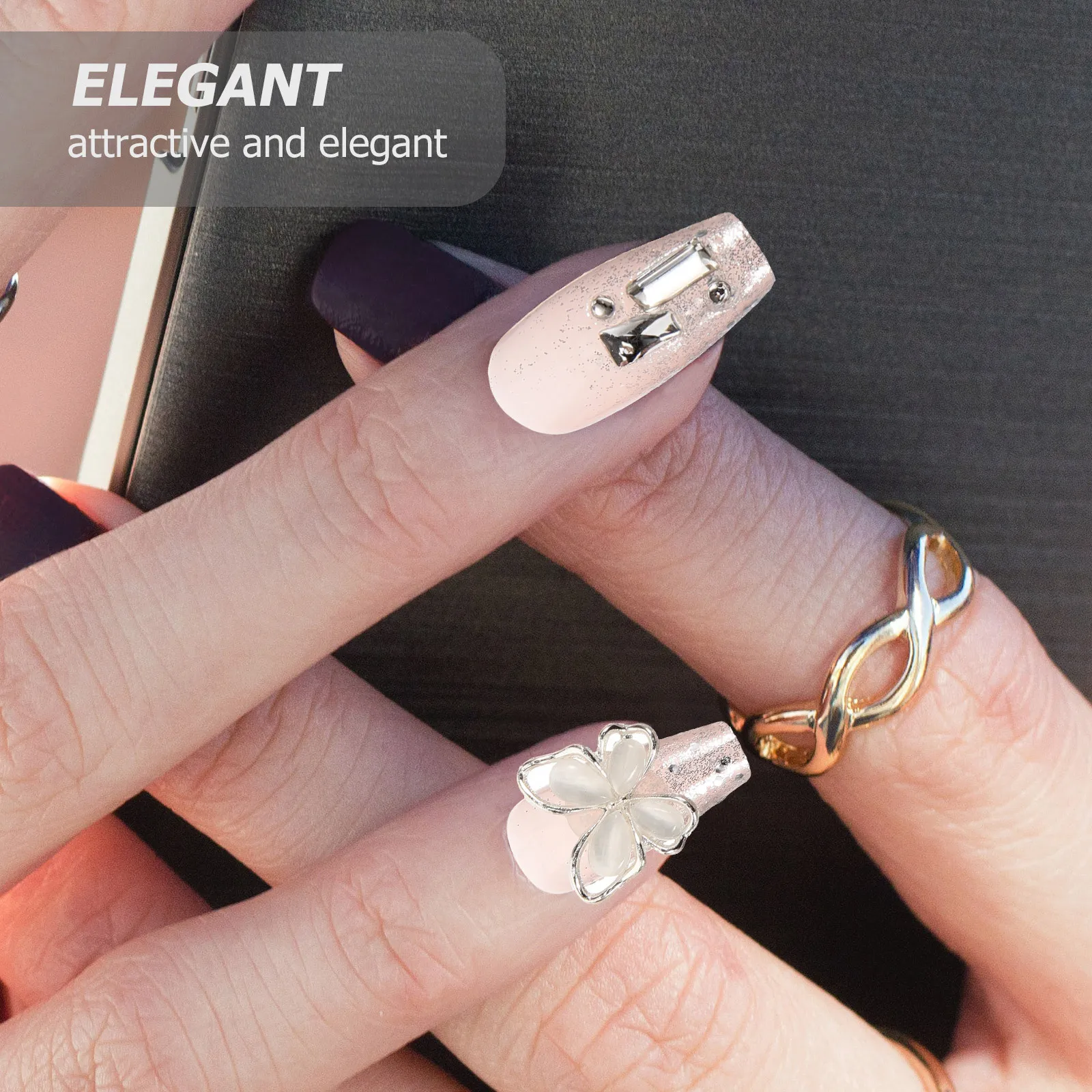 24 pçs imprensa em unhas mulheres cola em unhas dicas de unhas falsas manicure suprimentos resistente unhas falsas para elegante arte do prego