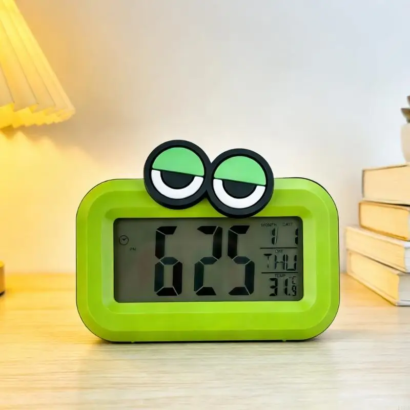 Mini Digital Alarm Clock for Travel Small Battery Operated Clock with LED Time