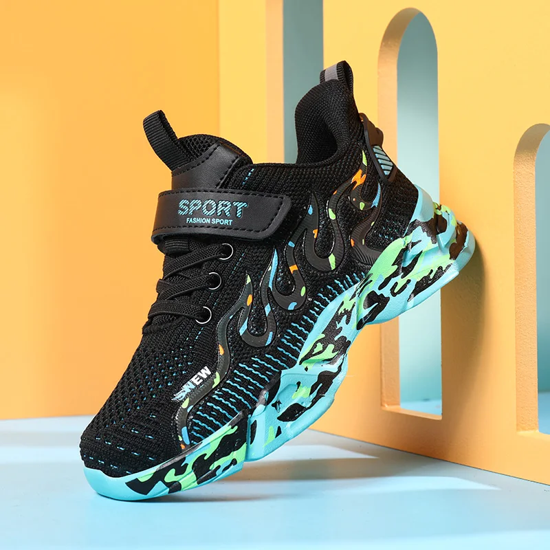 

2025 Boys Light Net Shoes Air Mesh Sneakers Kids Autumn Child Fashion Children Sport Tenis Footwear Baby Spring Breathable 3-12