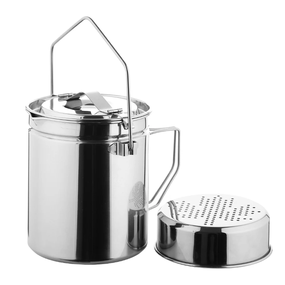 Fire-Maple 1.2L RVS Stoomboot Pot met Afsluitbaar Deksel Antarcti Bushcraft Pot Wandelen Camping Vreugdevuur Kookgerei Set