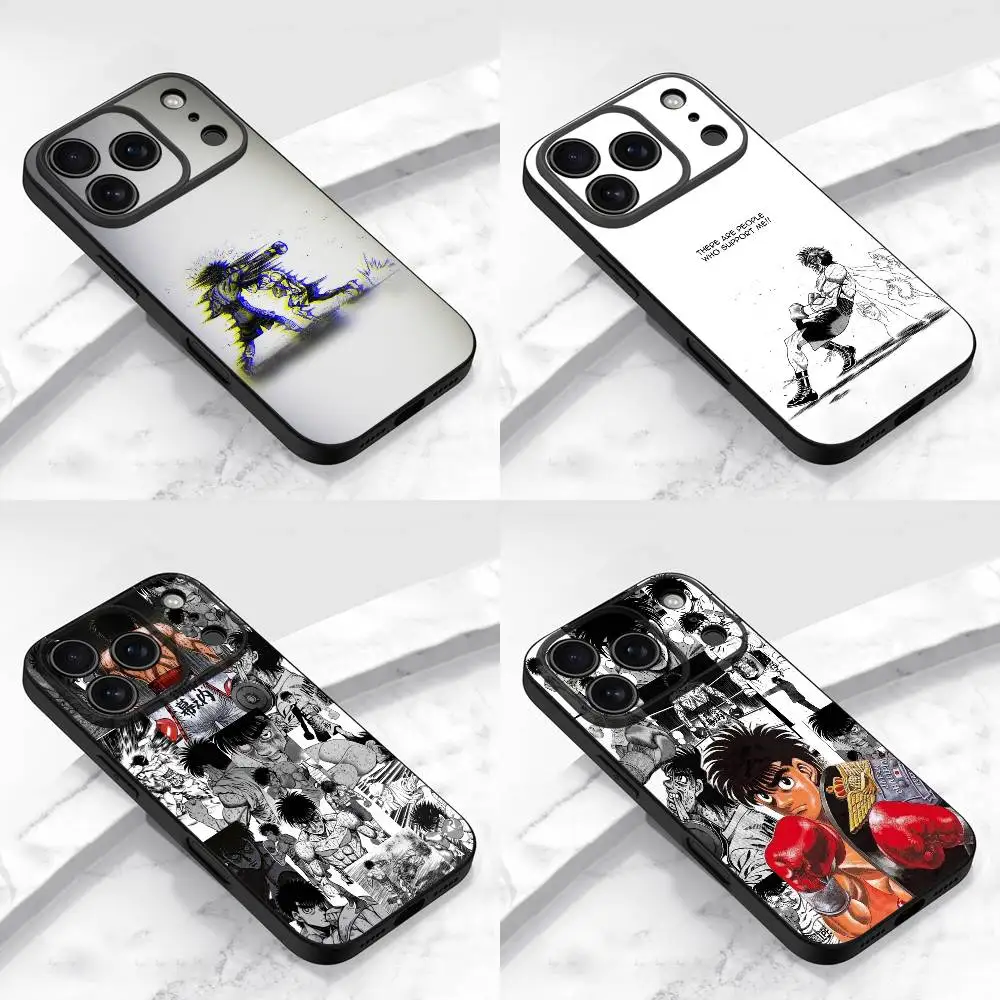 

H-Hajime no Ippo Makunouchi Phone Case For iPhone 17,16,15,14,13,12,11,Pro,Max,Plus,E,Air,Mini Protective Black Cover
