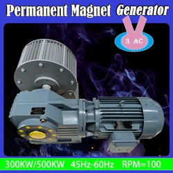 Farm Factory New Energy Low Speed 300KW 500KW RPM100 Gearless Permanent Magnet Generator AC Generator Wind Turbine Water Turbine