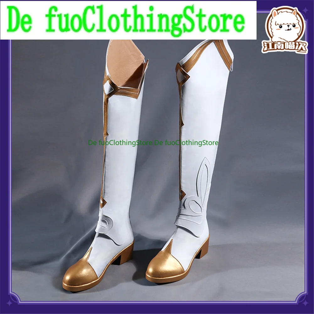 

Genshin Impact Traveler Player Lumine Cosplay Shoes Boots Game Anime Halloween DefuoClothing Shoes Store