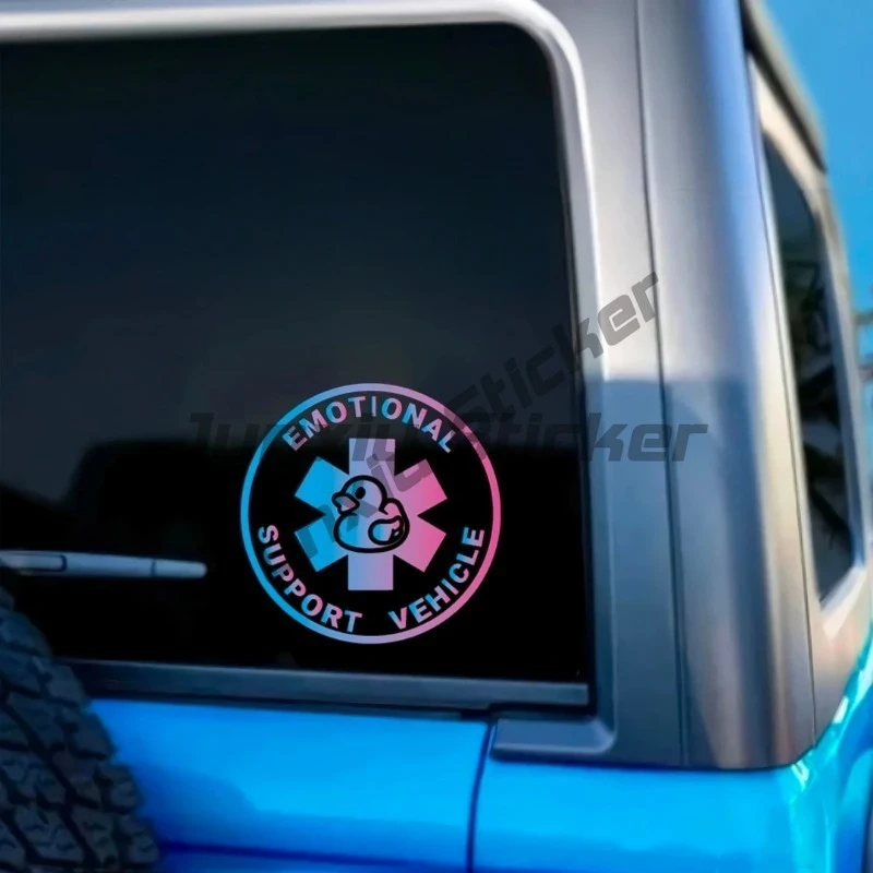 Emotional Support Vehicle Duck Off-road Decal - Vinyl Decal for Your Off-Road Adventures - Sticker for Motorcycle Decoration