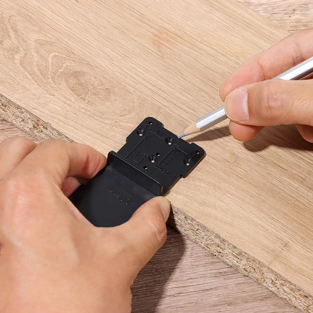 DIY Template Plastic Woodworking Tools Hinge Hole Drill Cabinets Installation Woodworking Punch Opener Drilling Guide Locator