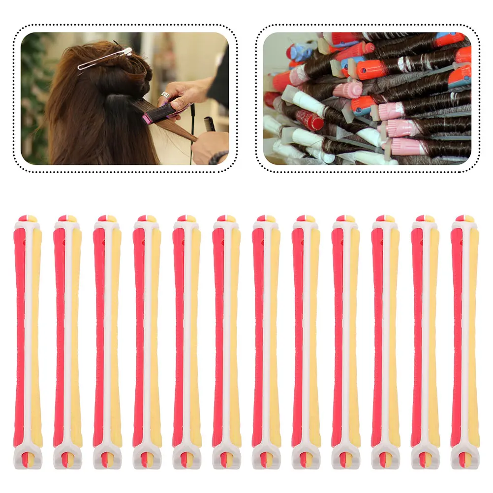 

24 Pcs Curler Perm Rods Versatile Styling Tools Suitable All Hair Types Women Rollers Short Hair DIY Home Salon Use