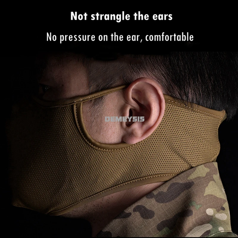 Tactical Half Face Balaclava Mask Breathable Outdoor Hunting Riding Hiking CS Shooting Scarves