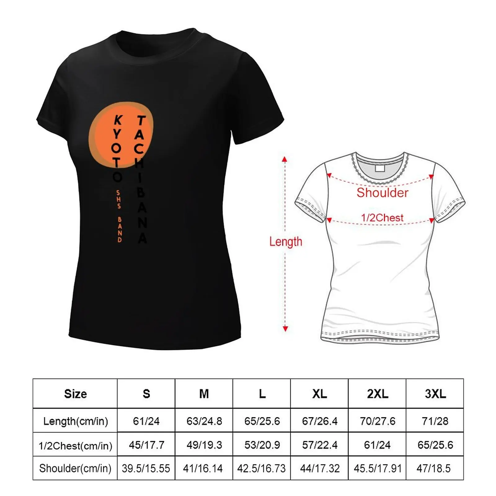 Kyoto Tachibana (black font) T-Shirt cute clothes aesthetic clothes cute tops t-shirt dress for Women plus size