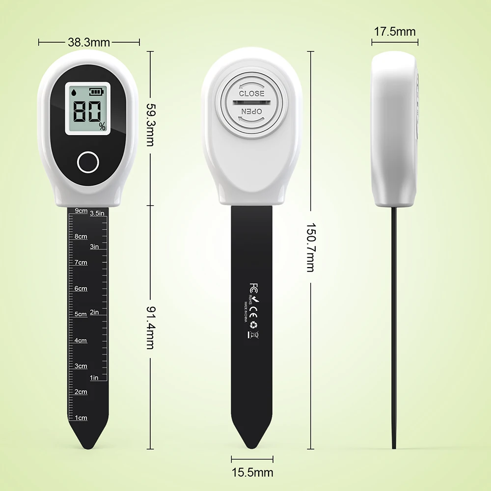 مستشعر رطوبة التربة مراقبة النباتات أداة اختبار الرطوبة رطوبة التربة كاشف النباتات رعاية الحديقة زراعة مقياس الرطوبة