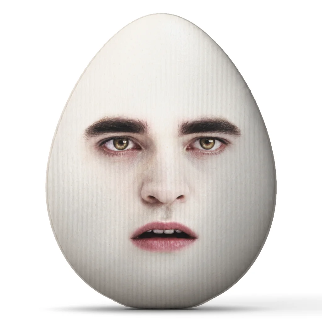 Twilight Eggward Shaped Pillow Edward Cullen Parody Throw Cushion Double Sided Decorative Sofa Bedroom Home Decor Funny Gift
