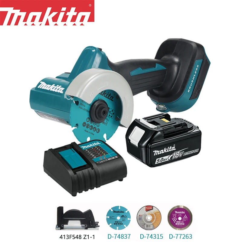 Makita DMC300 76MM Power Saw 18V LXT Cordless Brushless Metal Wood Mini Cutting Machine Set 20000RPM