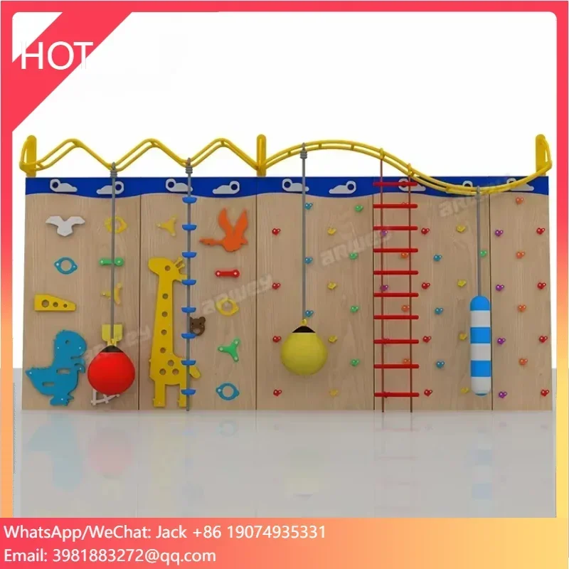 Kids Playground Equipment Multifunctional Commercial Climbing Walls Classic Indoor Outdoor Children Rock Climbing Wall