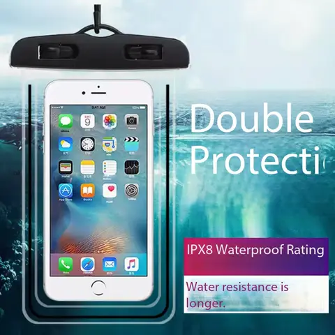 Swimming Diving Beach Waterproof Phone Bag IPX8 Universal Clear Phone Pouch pool accessories