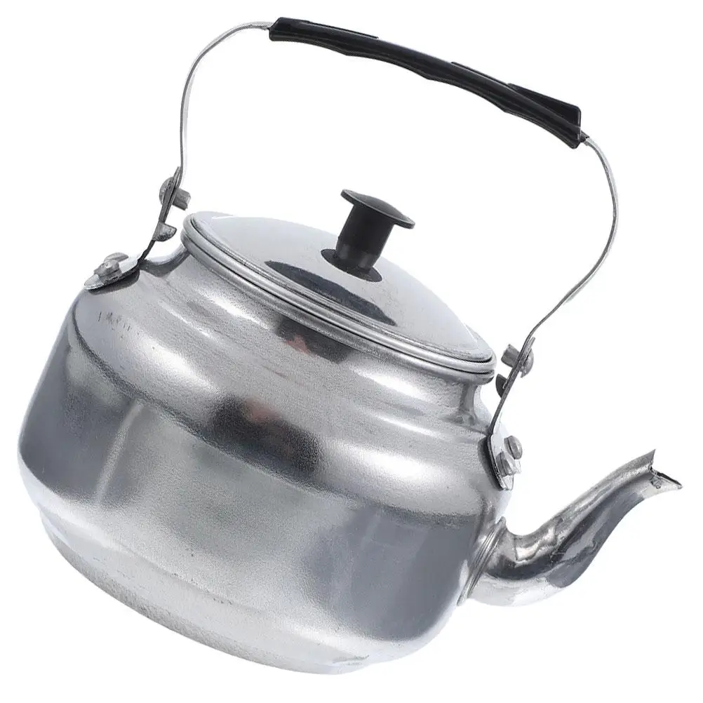 

Teapot with Mesh 18cm Camping Kettle Aluminum Stovetop Kettle for Tea Coffee Retro Style Easy Clean Large Diameter