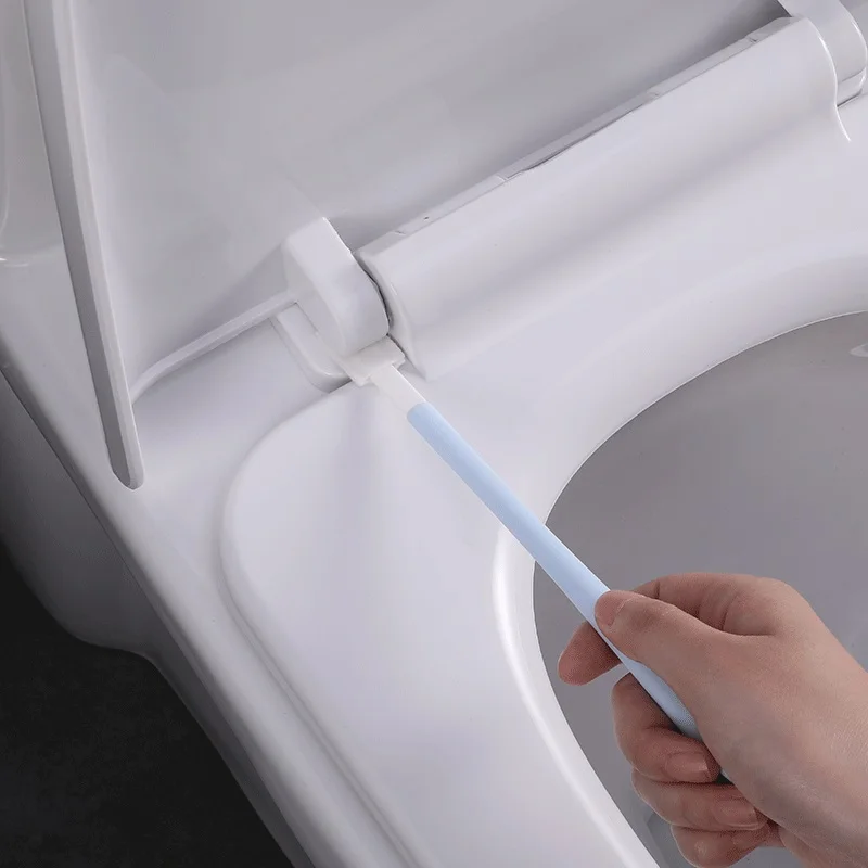 WIKHOSTAR 10/30pcs Disposable Crevice Cleaning Brush Tool Kit Disposable Toilet Brush Multifunctional Gap Corner Cleaning Brush