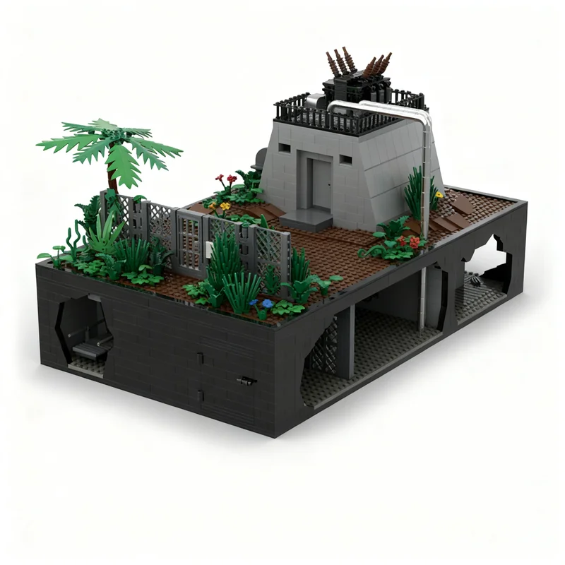 3518pcs MOC Jurassices JP Maintenance Shed Full Version Model Building Blocks Christmas Gift Construction 3D Birthday Collection