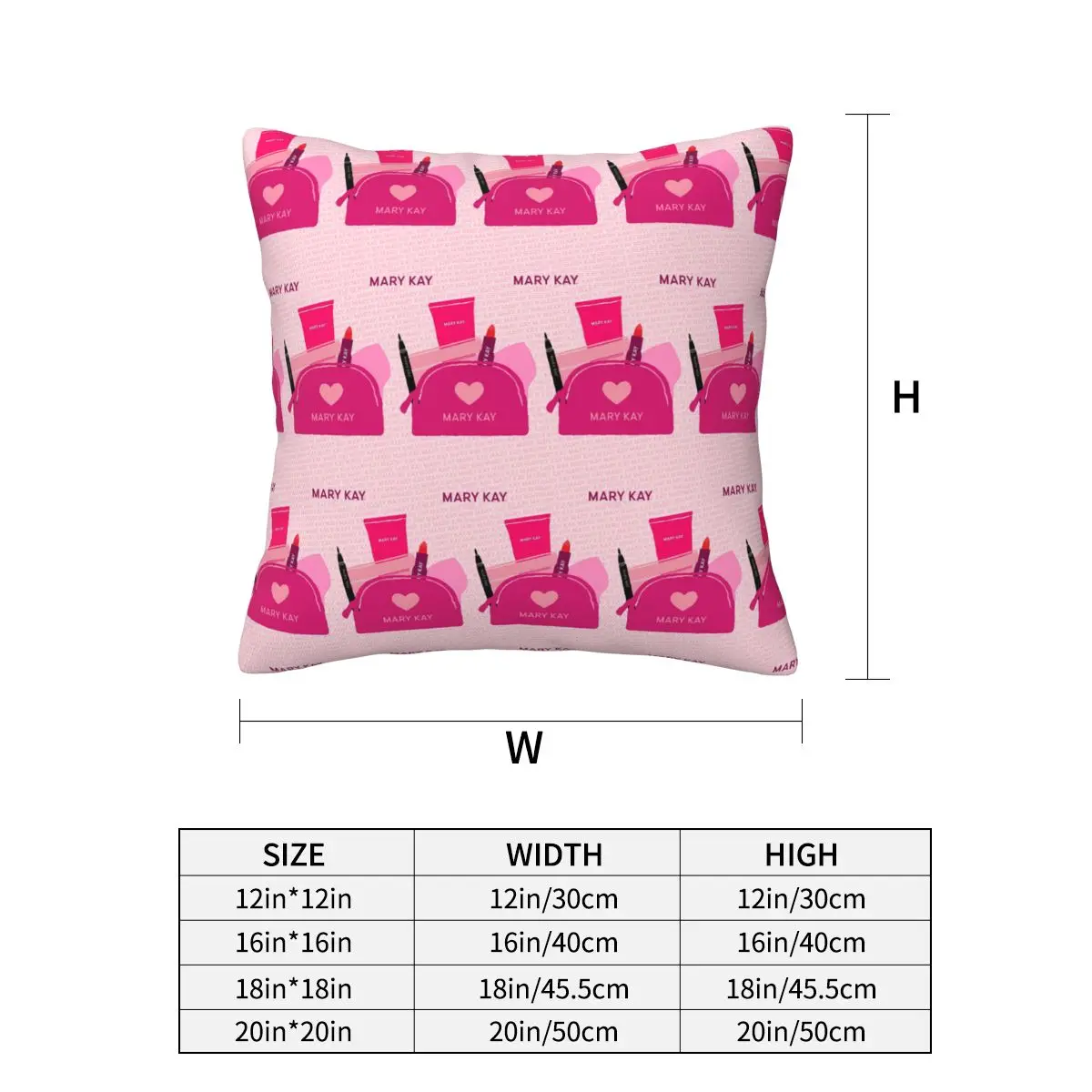 Mary Kay Square Pillowcase Cushion Cover Pillow Case Throw Pillow Cover for Home Sofa Living Room