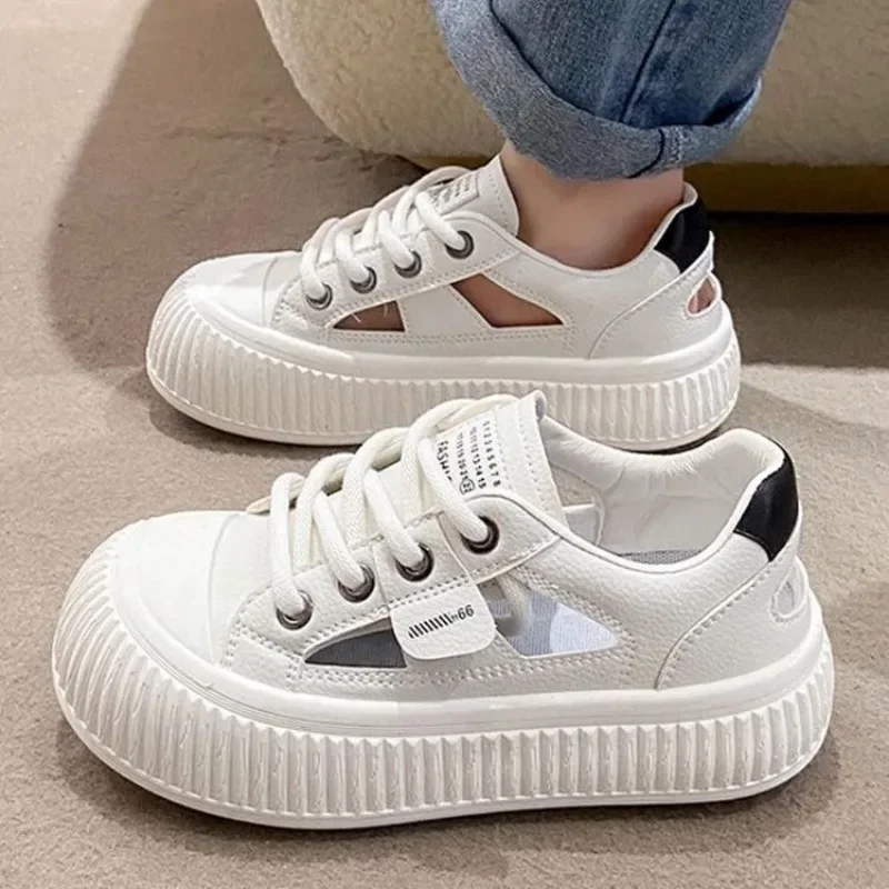

Lace Up Round Toe Shoes for Women Offers Walking New Arrival 2025 Fashion Comfortable and Elegant Korean 39 Woman Footwear Sale