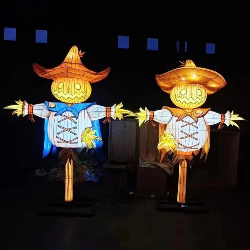 High quality lantern scarecrow model halloween outdoor decoration