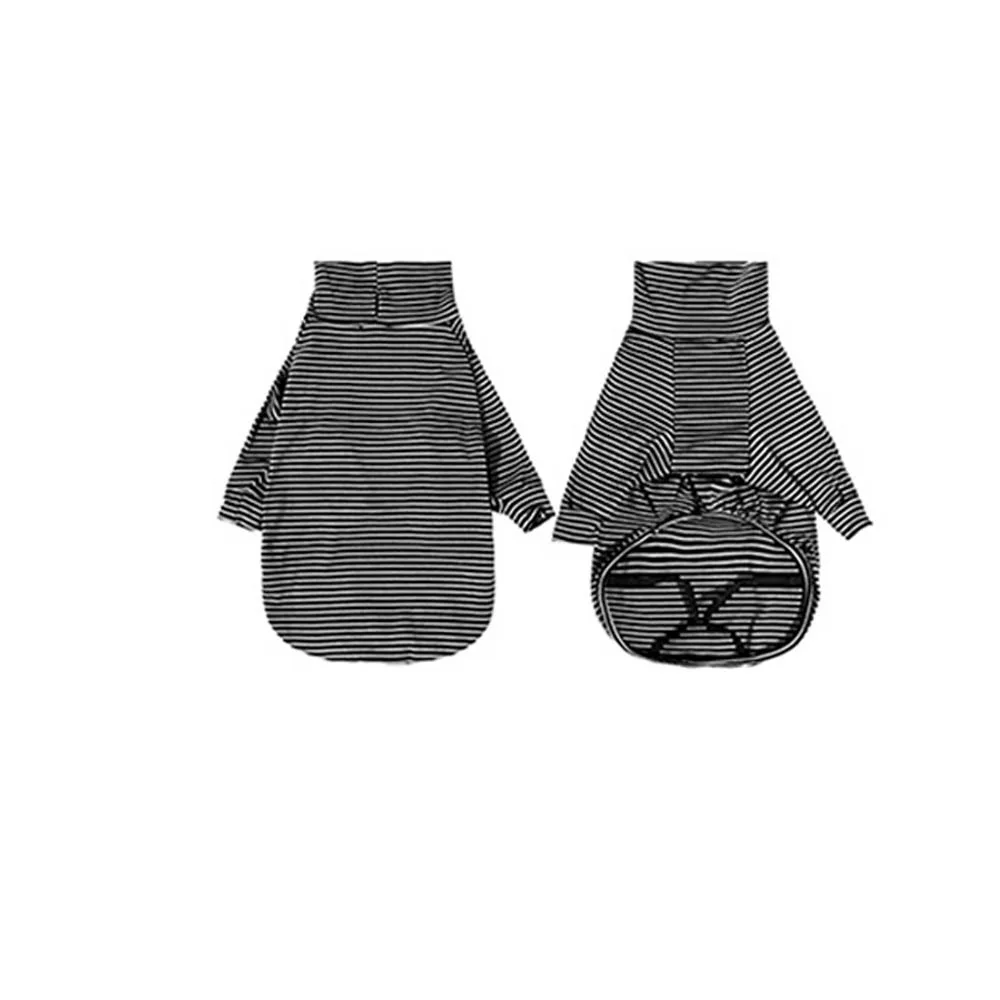 

Пижамы для собак в полоску, мягкий и удобный комбинезон для собак из мягкого флиса, теплый комбинезон для восстановления собак на двух ножках, маленькие и средние собаки