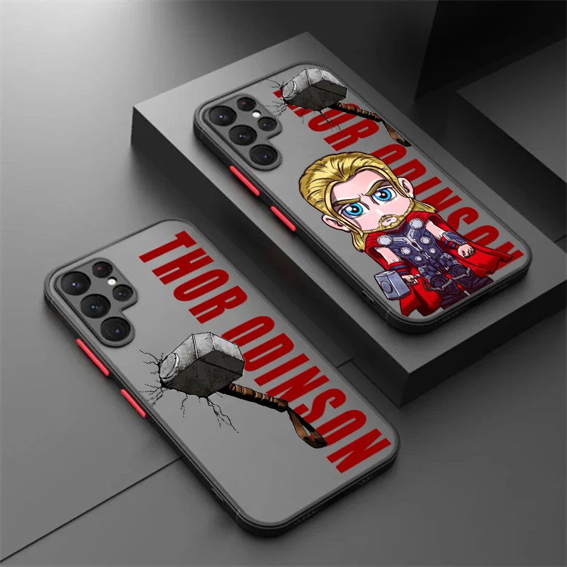 Thor Odinson God Of Thunder матовый полупрозрачный для Samsung Note 20 A35 A03 A54 A31 A22 A34 A14 A24 A04 A55